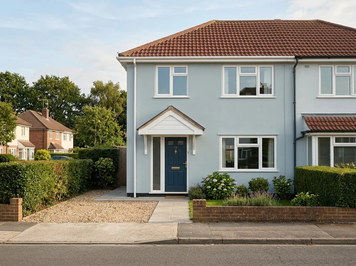 Completed exterior house painting in Bolton