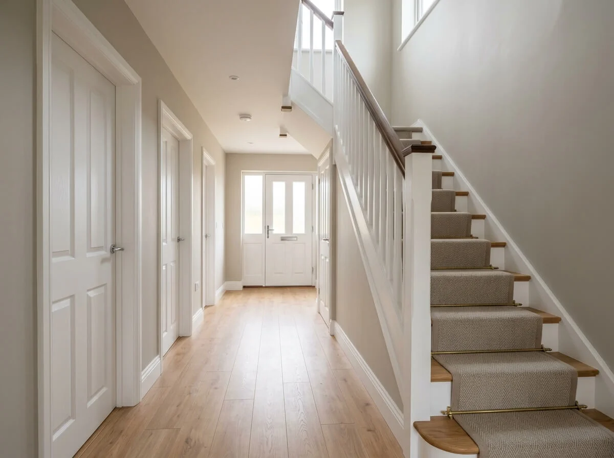 Completed hallway decorating in Bolton