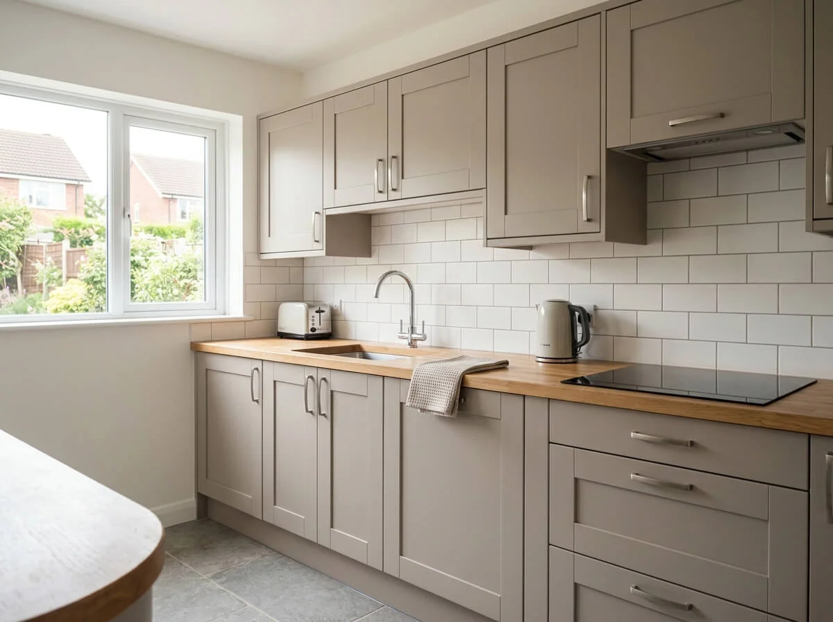 Completed kitchen cabinet refresh in Bolton